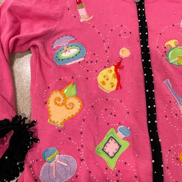 Vintage 80’s BOUTIQUE Sweater: Women’s Medium: Retro Fashion: Cardigan: Teen Bop - Picture 5 of 5